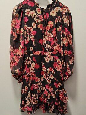 Floral Tommy Hilfiger Dress size 4 - flowers,red,pink,black